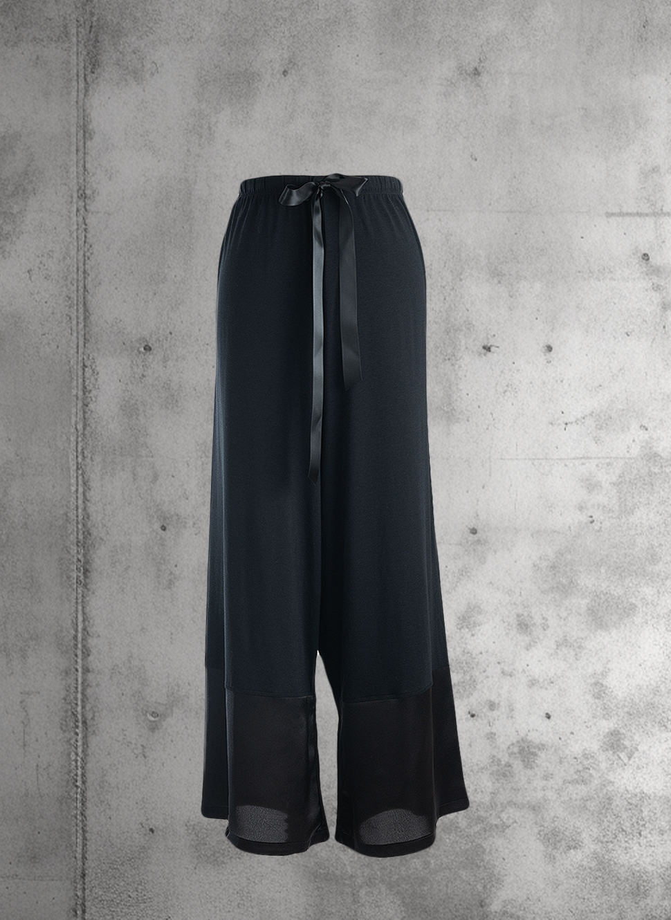 black Canada made pyjama pant long