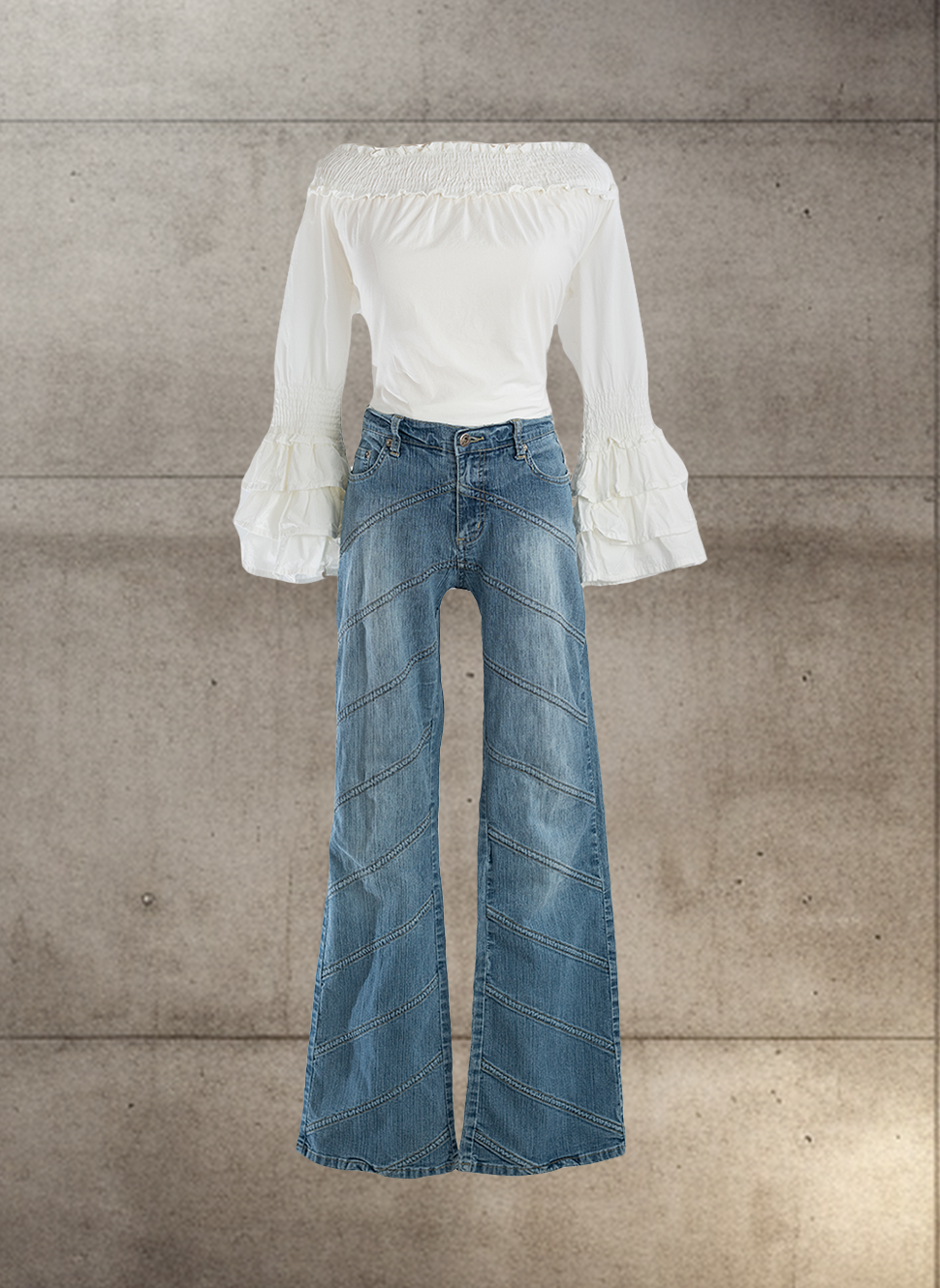 Vintage Vancouver cowboy blouse and jeans
