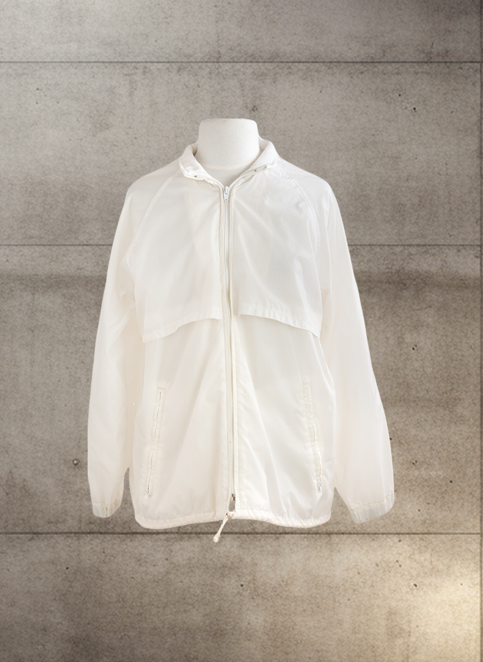 vintage windbreaker in white