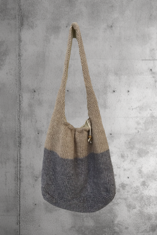handmade knitted-brunch bag