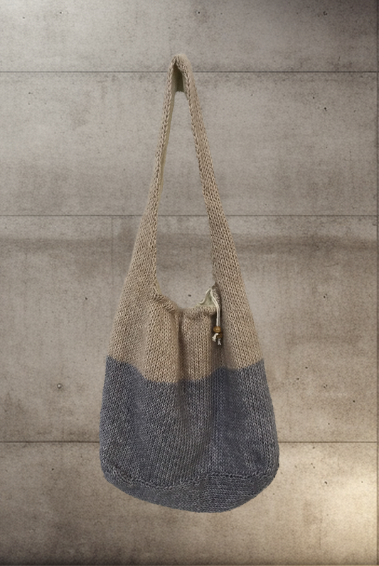 handmade knitted-brunch bag