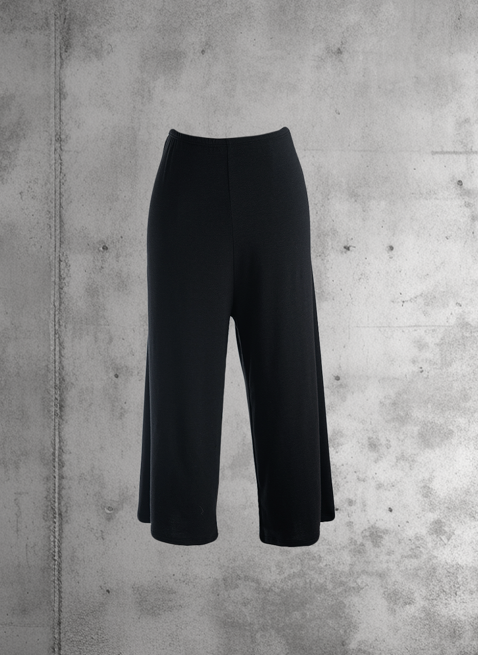 black relaxed loungewear pants