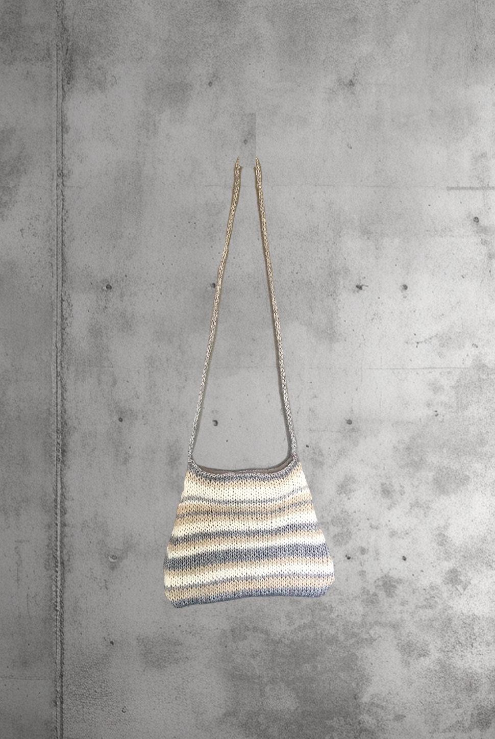 handmade knitted- out & about bag