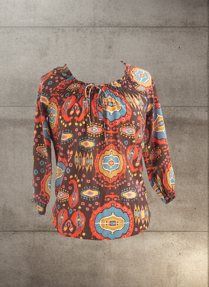 Vintage Vancouver silk blouse 